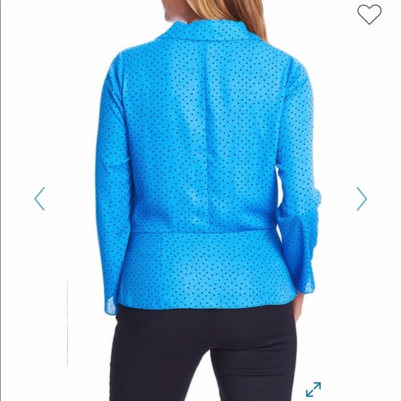 Vince Camuto Long Sleeve Belted Top - Size: S - Picture 2 of 16